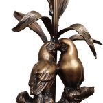 آباژور مرغ عشق پایه سنگ